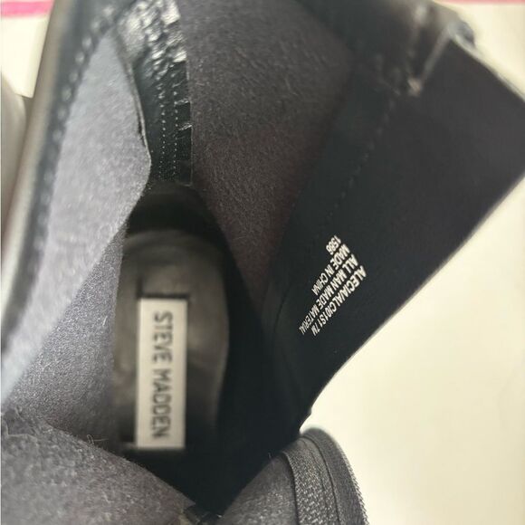 Steve Madden Alecia Western Booties Block Heel Pointed Toe - Picture 3 of 12